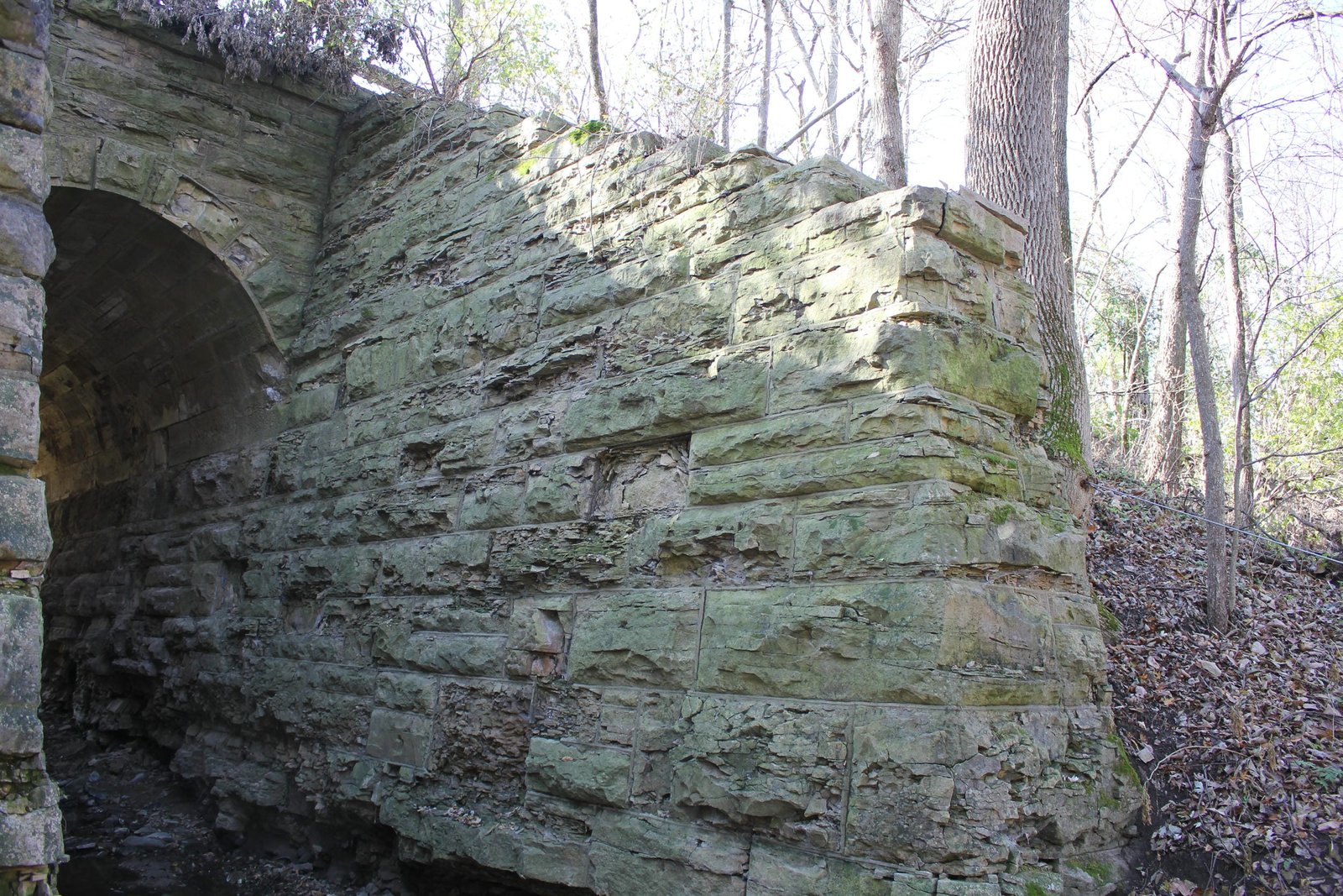 Northeast wing wall